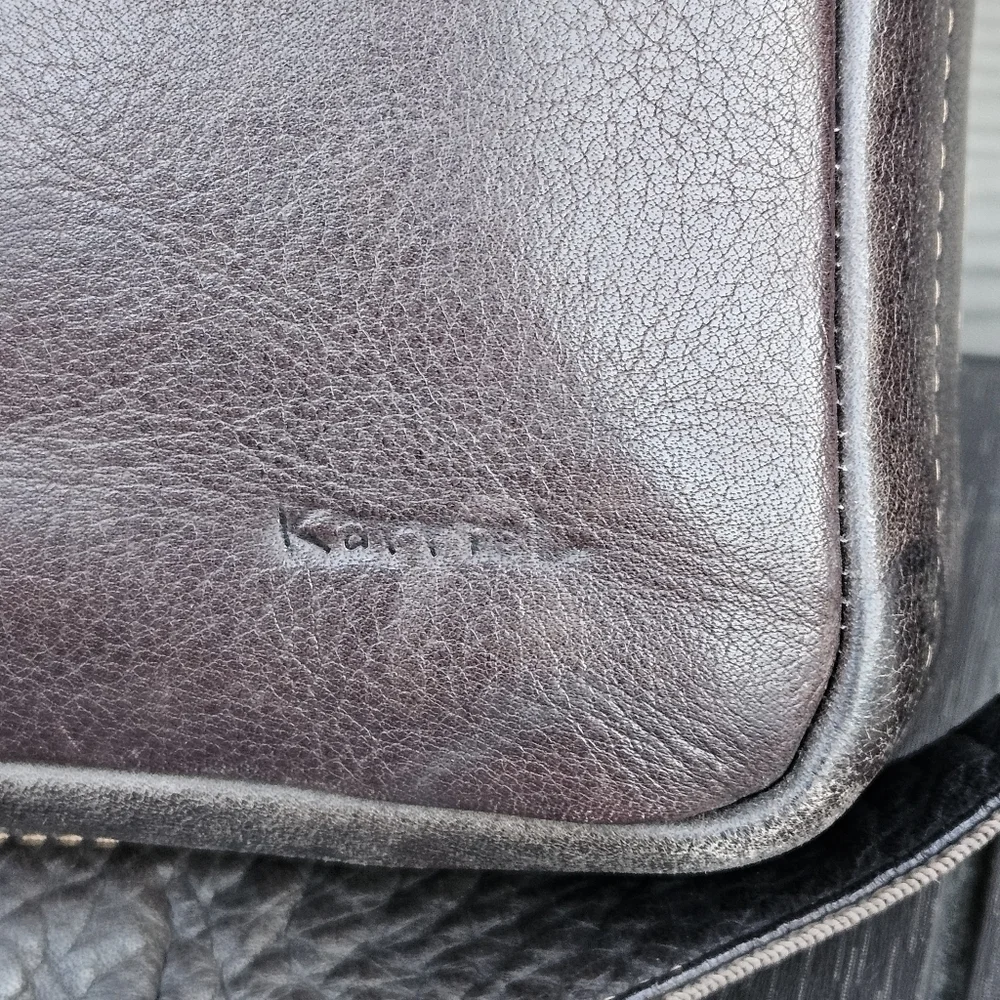 Colombian Leather Dark Brown Crossbody Bag Purse Men's Tote Satchel Quality Bag